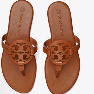 NWT Tory Burch Miller Sandals Vintage Vachetta/Dust Bag